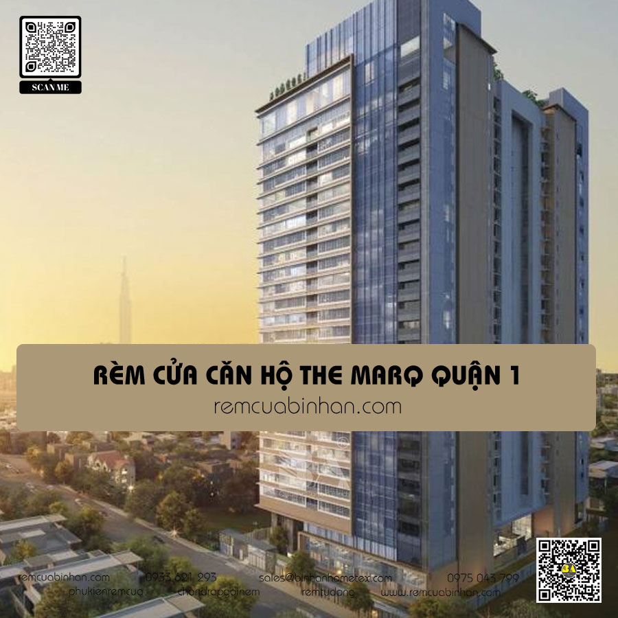 Rèm cửa Căn hộ The Marq Quận 1 | Tinh tế và sang trọng