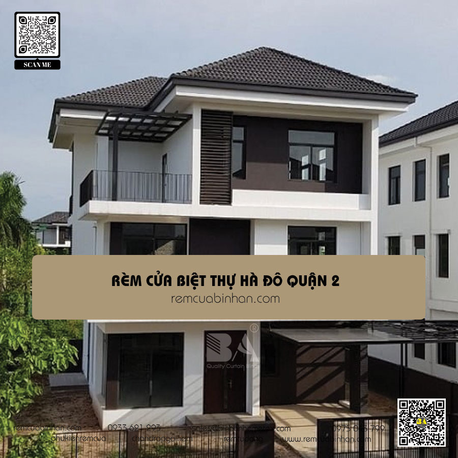 Rèm cửa cho biệt thự Hà Đô