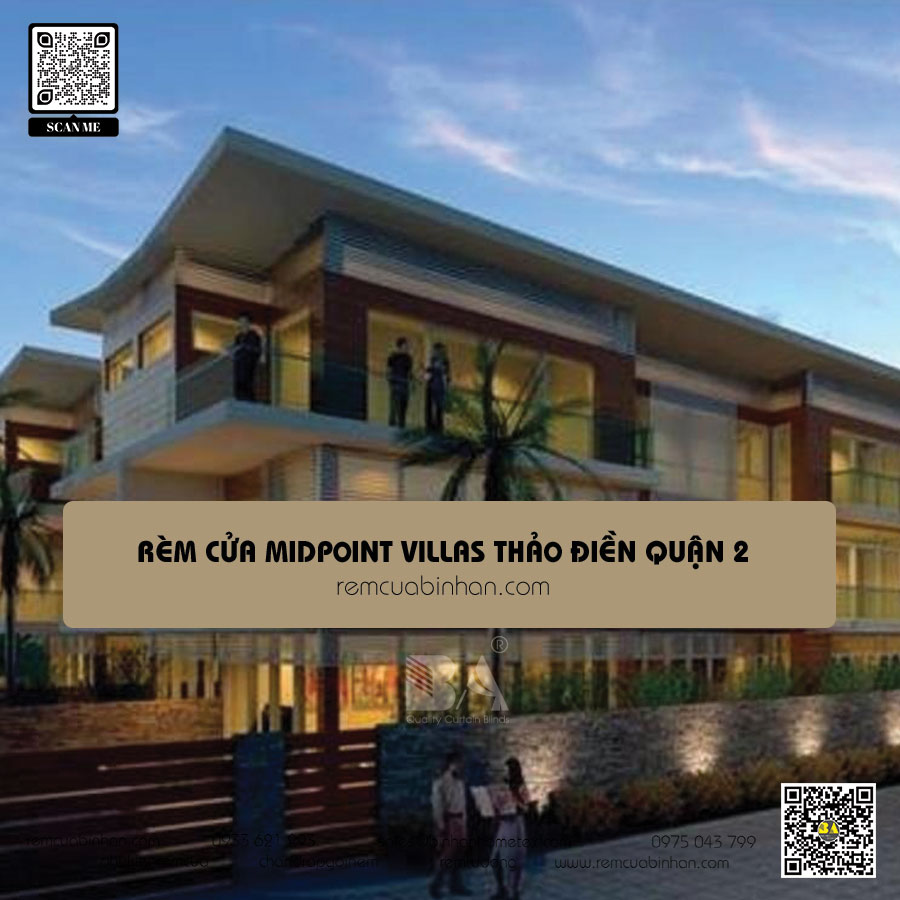 Rèm cửa cho biệt thự MidPoint Villas Thảo Điền