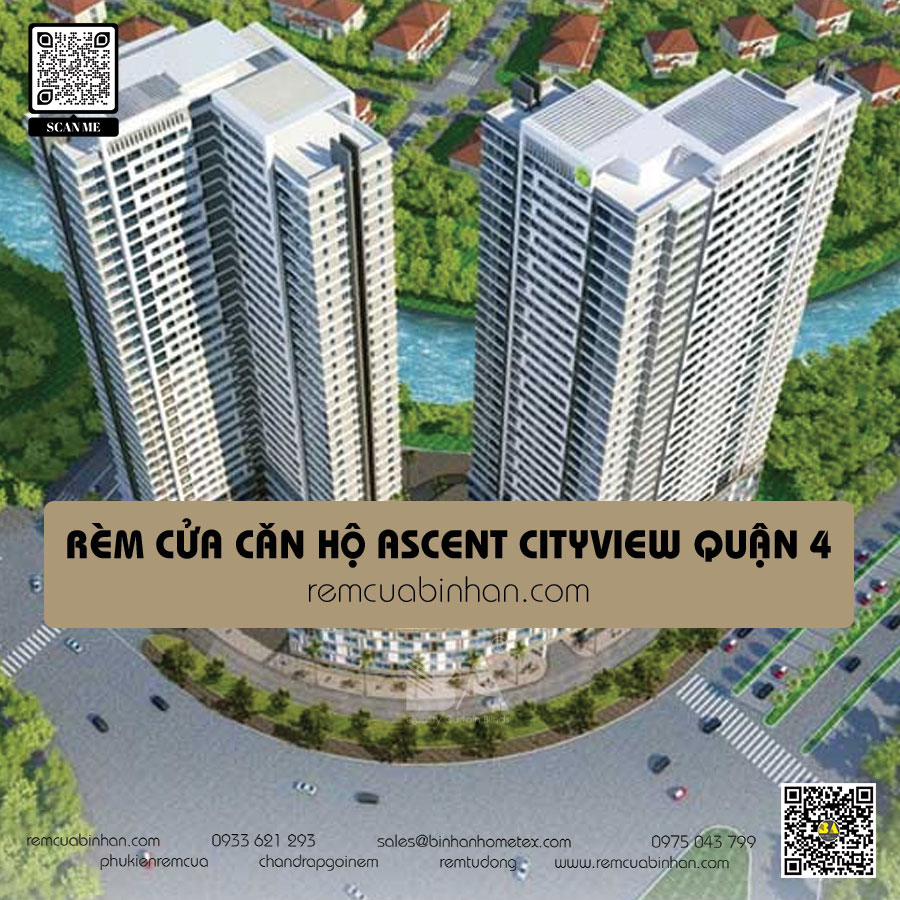 Rèm cửa cho căn hộ Ascent Cityview quận 4