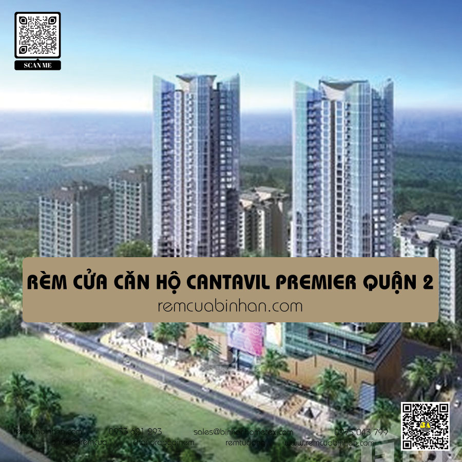 Rèm cửa cho căn hộ Cantavil - Premier cao cấp