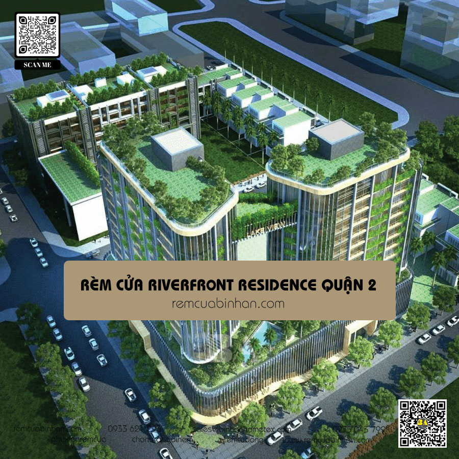 Rèm cửa cho căn hộ Riverfront Residence tại quận 2