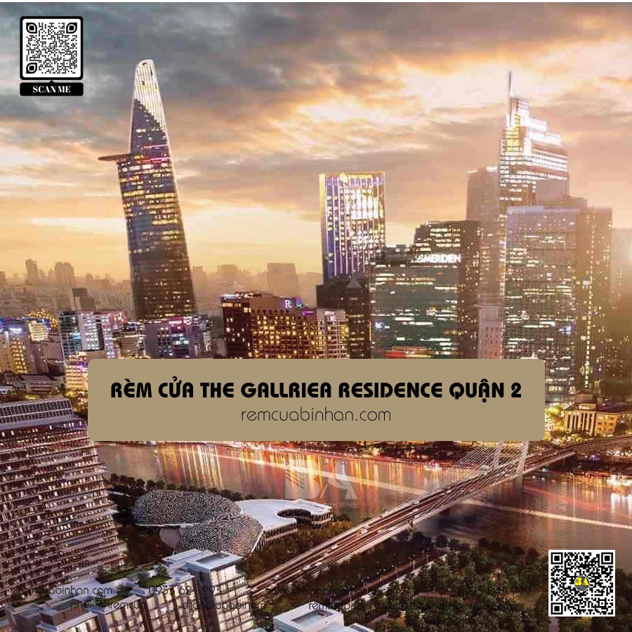 Rèm cửa cho căn hộ The Galleria Residences Quận 2 | Giá tốt