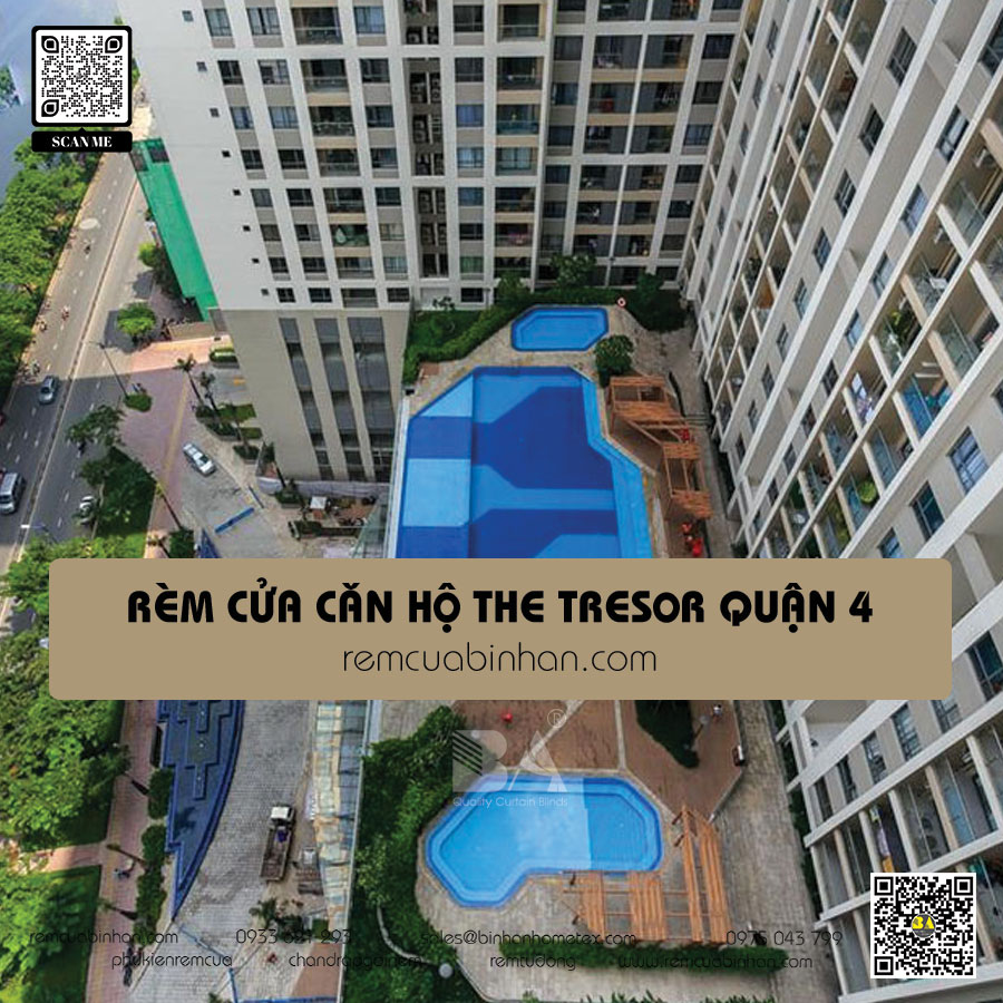 Rèm cửa cho căn hộ The GoldView Quận 4
