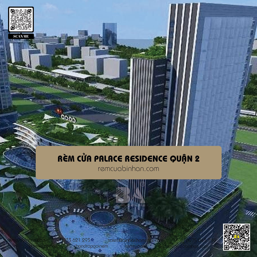 Rèm cửa cho căn hộ The Palace Residence Quận 2