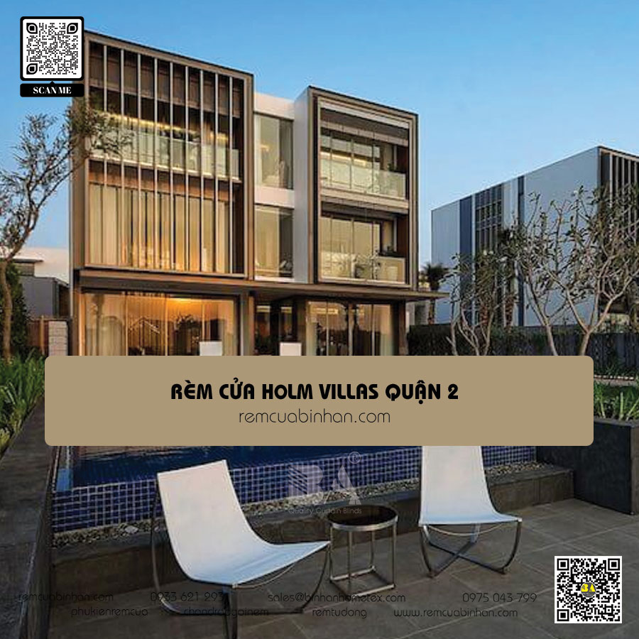 Rèm cửa cho Holm Villas Thảo Điền