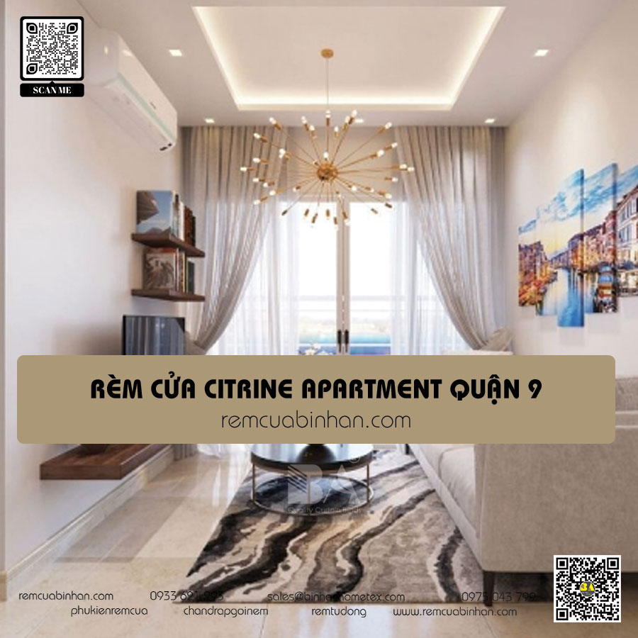 Rèm cửa Citrine Apartment Quận 9 Màn rèm cao cấp