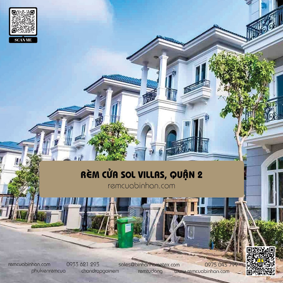 Rèm cửa đẹp cho khu biệt thự Sol Villas Quận 2 | Giá tốt