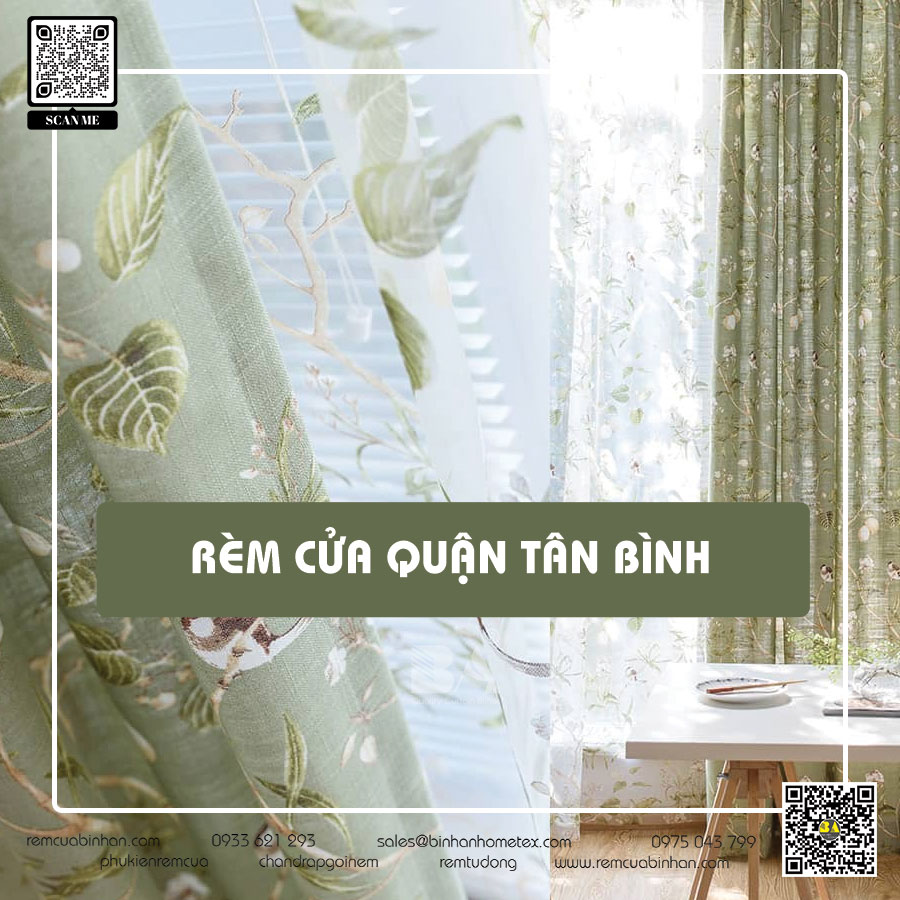 Rèm cửa đường Hoàng Hoa Thám Quận Tân Bình | Rèm cửa Bình An - Chất lượng đảm bảo, mẫu mã đa dạng