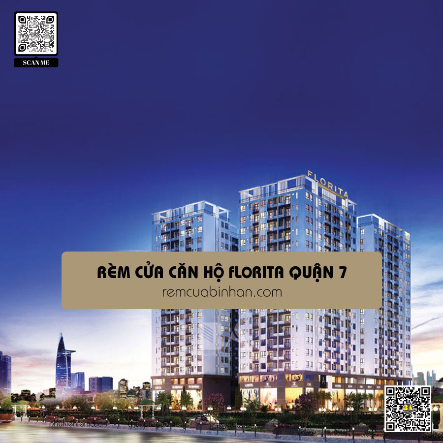 Rèm cửa Florita Quận 7 - Thiết kế và lắp đặt chuyên nghiệp