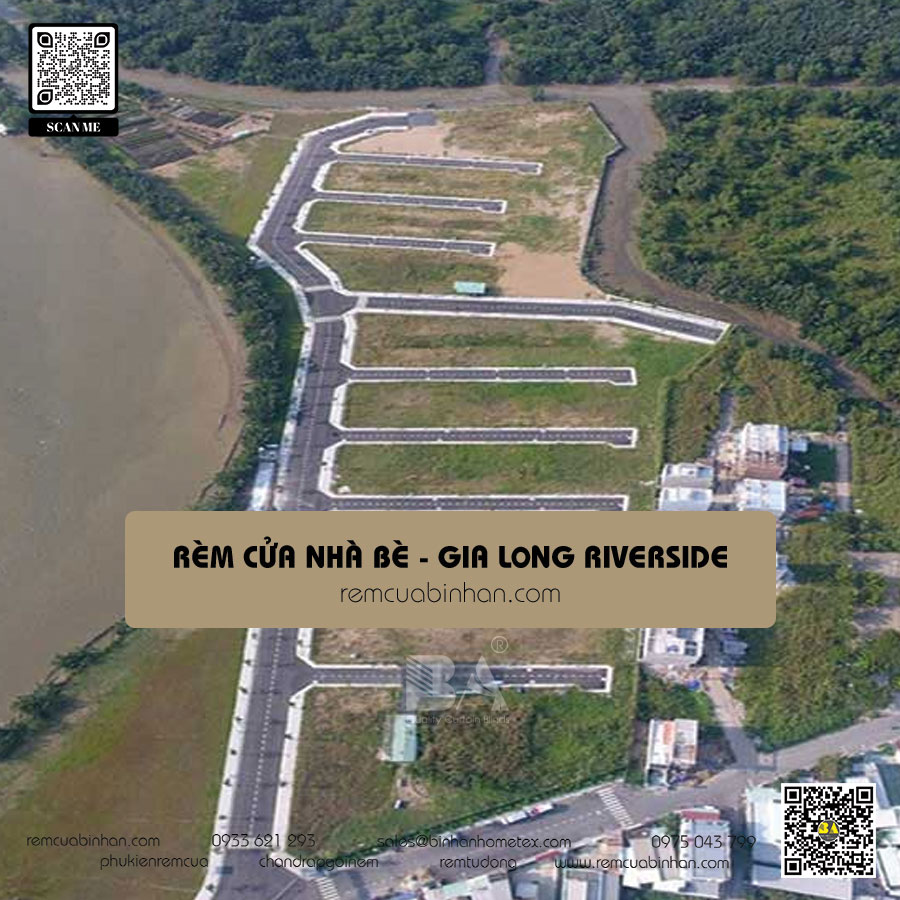 Rèm cửa Gia Long Riverside Nhà Bè | Đa dạng mẫu mã