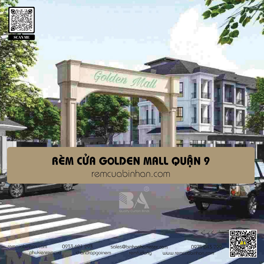 Rèm cửa Golden Mall Quận 9 - rèm cửa đẹp Thủ Đức