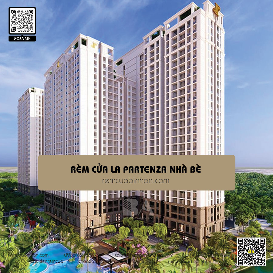 Rèm cửa La Partenza Nhà Bè - Sản xuất và thi công rèm cửa