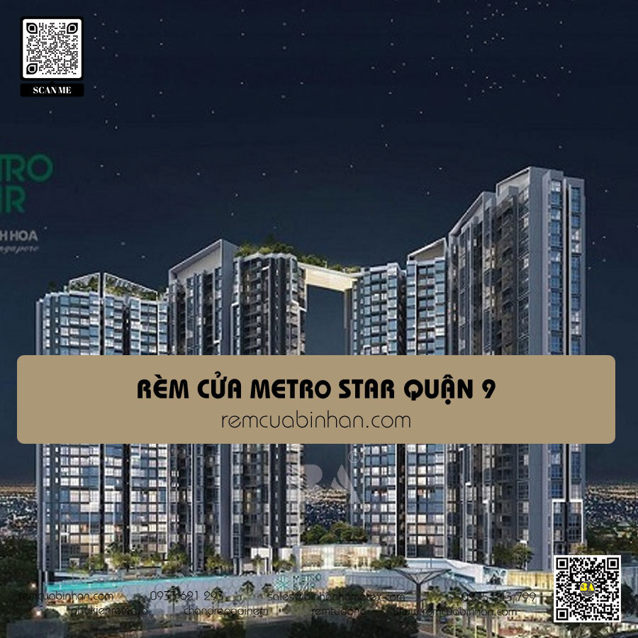 Rèm cửa Metro Star Quận 9 May màn cửa đẹp Thủ Đức