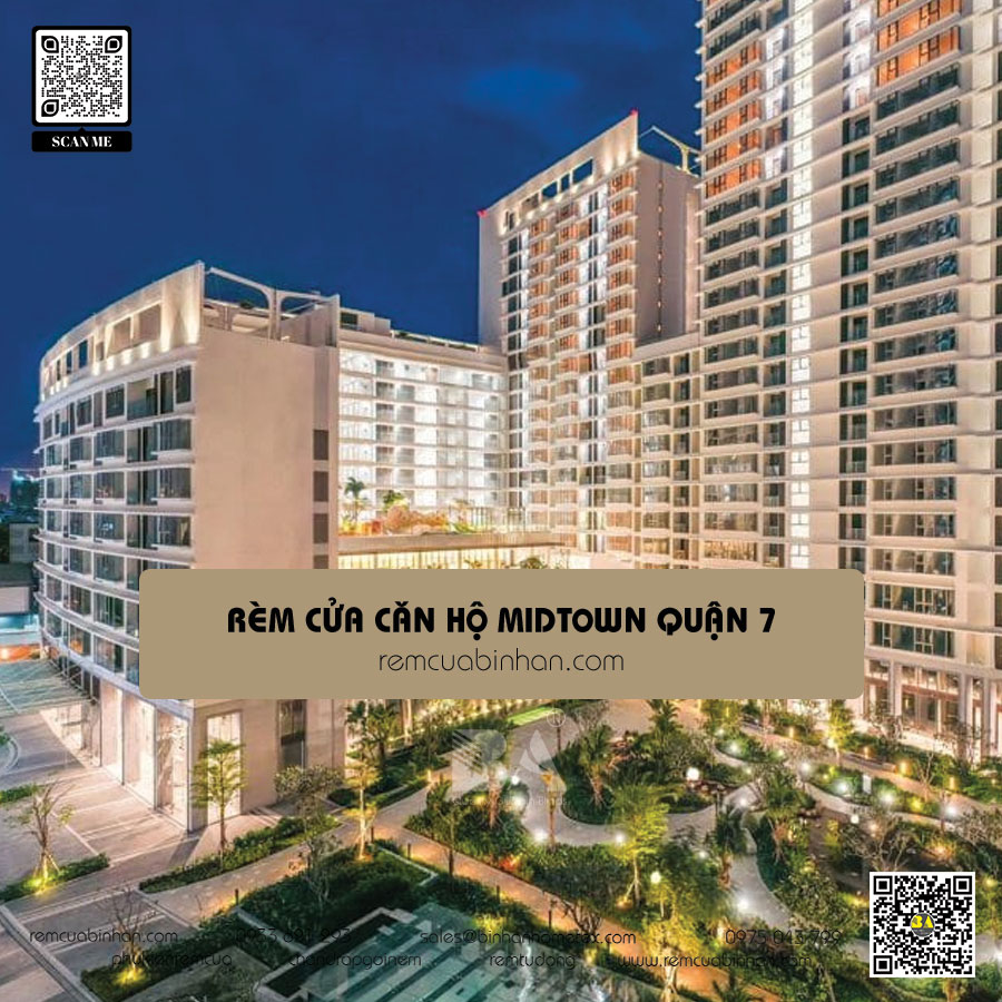 Rèm cửa Midtown Quận 7 - Đa dạng mẫu mã, thiết kế sang trọng