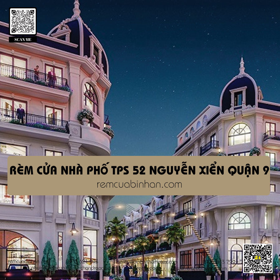 Rèm cửa Nhà phố TPS 52 Nguyễn Xiển | Thiết kế sang trọng