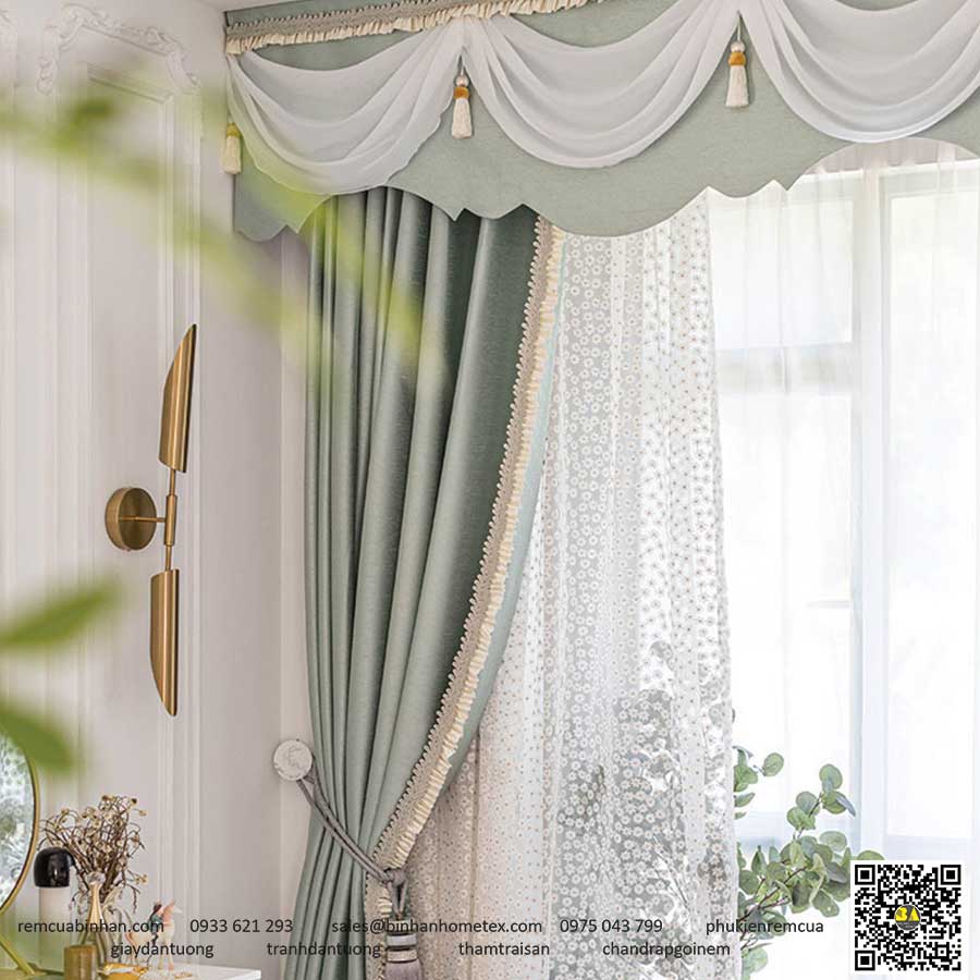 Rèm Cửa Nordic Luxury Rèm Cửa Tân Cổ Điển Độc Đáo