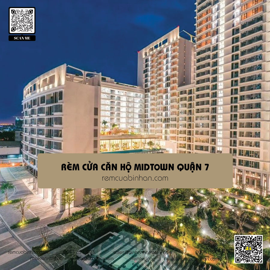 Rèm cửa Phú Mỹ Hưng Midtown: Sang trọng và hiện đại