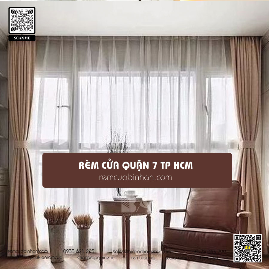 Rèm Cửa Quận 7 - Giá Tốt, Chất Lượng Cao | remcuabinhan