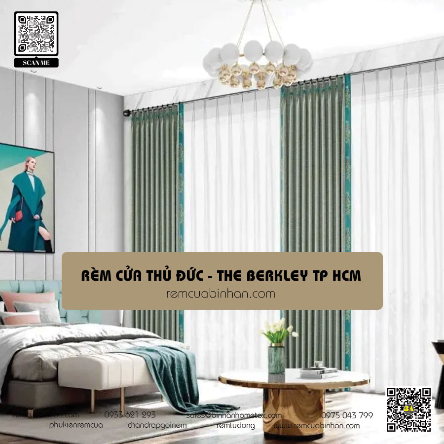 Rèm cửa The Berkley Thủ Đức | Điểm nhấn không gian đẹp