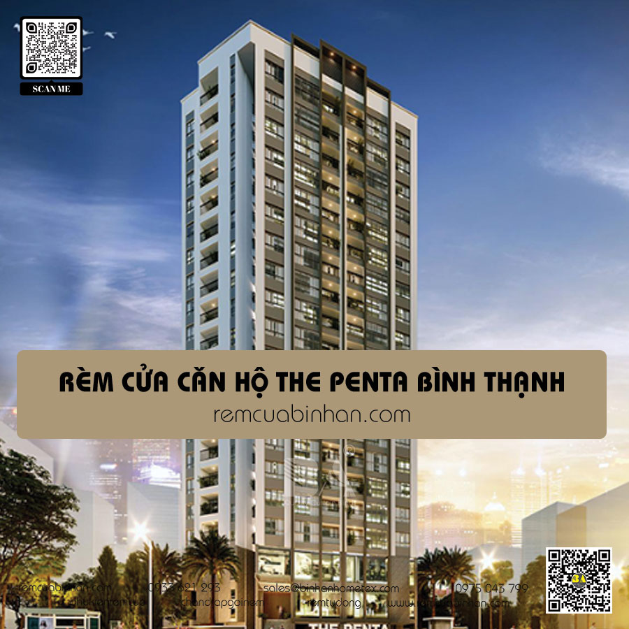 Rèm cửa The Penta Quận Bình Thạnh | Đa dạng kiểu dáng