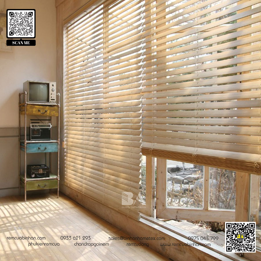 Rèm cửa vải hay rèm sáo gỗ - lựa chọn nào tốt hơn?