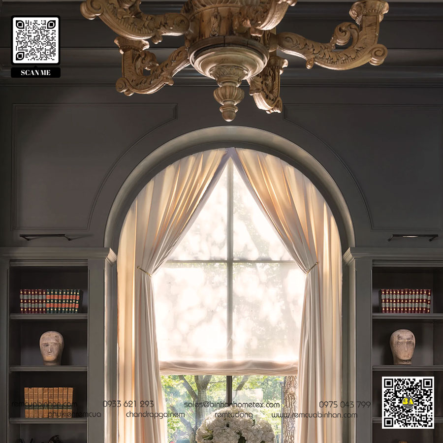 Rèm cửa vòm - Sự quan trọng trong kiến trúc nhà cổ điển