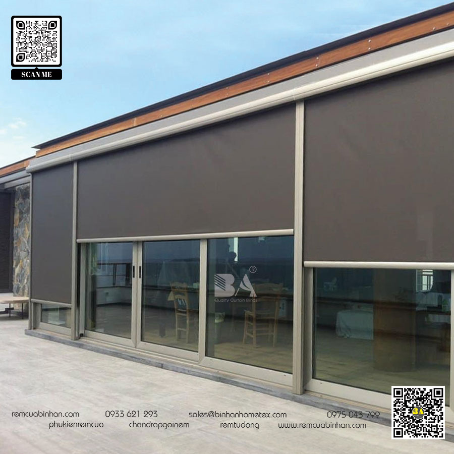 Rèm cuốn lưới ngoài trời - Giá cả và chi phí lắp đặt hợp lý tại Rèm cửa Bình An