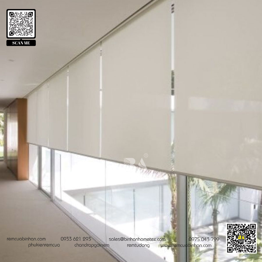 Rèm cuốn lưới sunscreen cho phòng làm việc chuyên nghiệp - Bình An