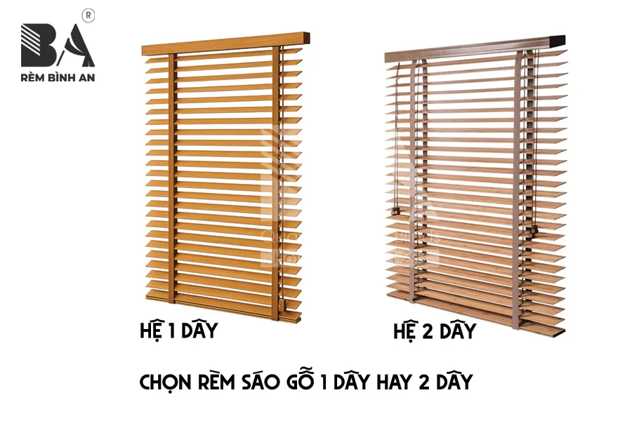 Nên Chọn Rèm Gỗ 1 Dây Hay 2 Dây? Trải Nghiệm Thực Tế Từ Khách Hàng RÈM BÌNH AN