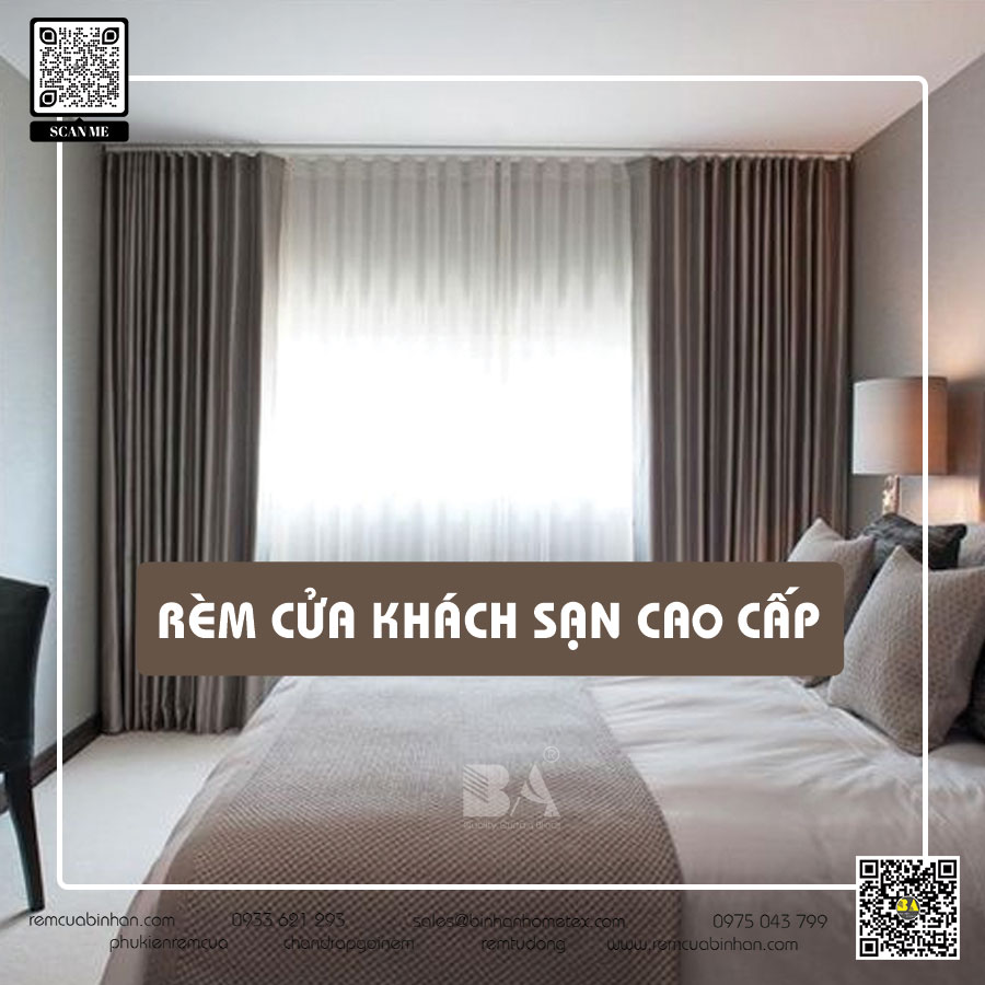 Rèm Khách Sạn May Màn Rèm Vải Khách Sạn Chống Nắng Cao Cấp TP.HCM | Bình An