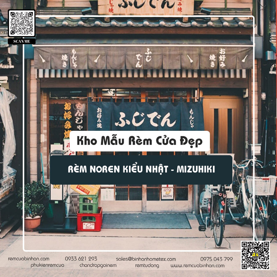 Rèm Mizuhiki Noren Nhật Bản - Trang trí cửa quán ăn, nhà hàng phong cách Nhật