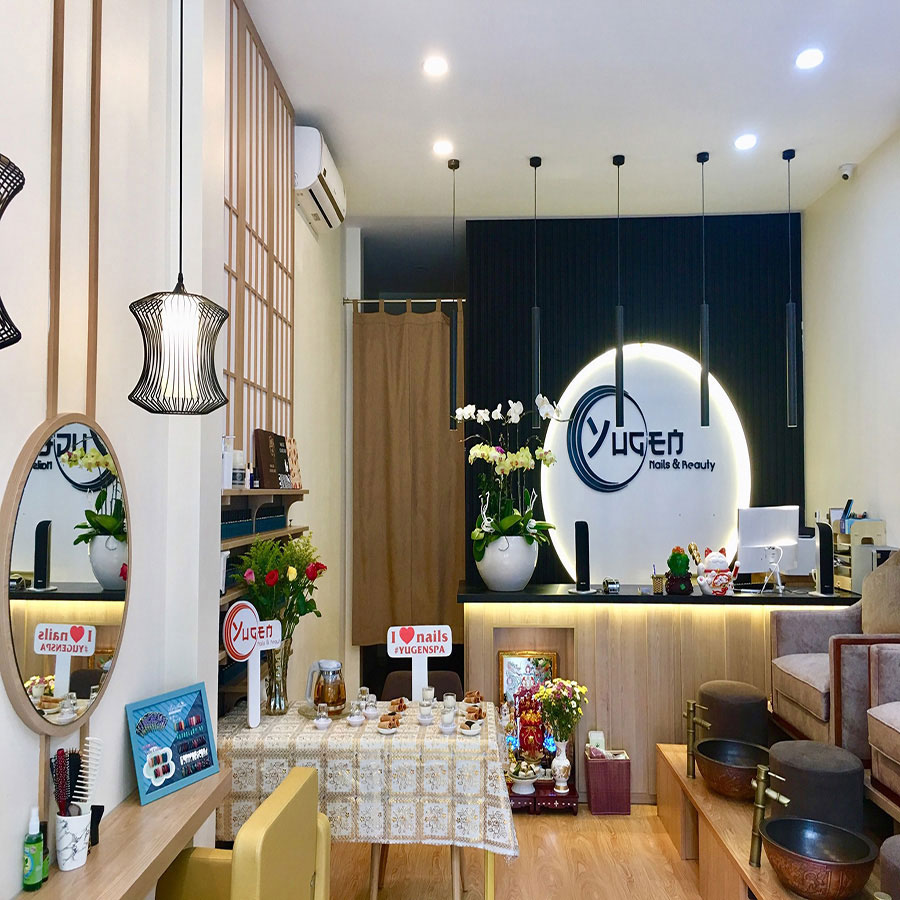 Lắp đặt rèm Noren Nhật Bản cho Spa - Rèm cửa Bình An