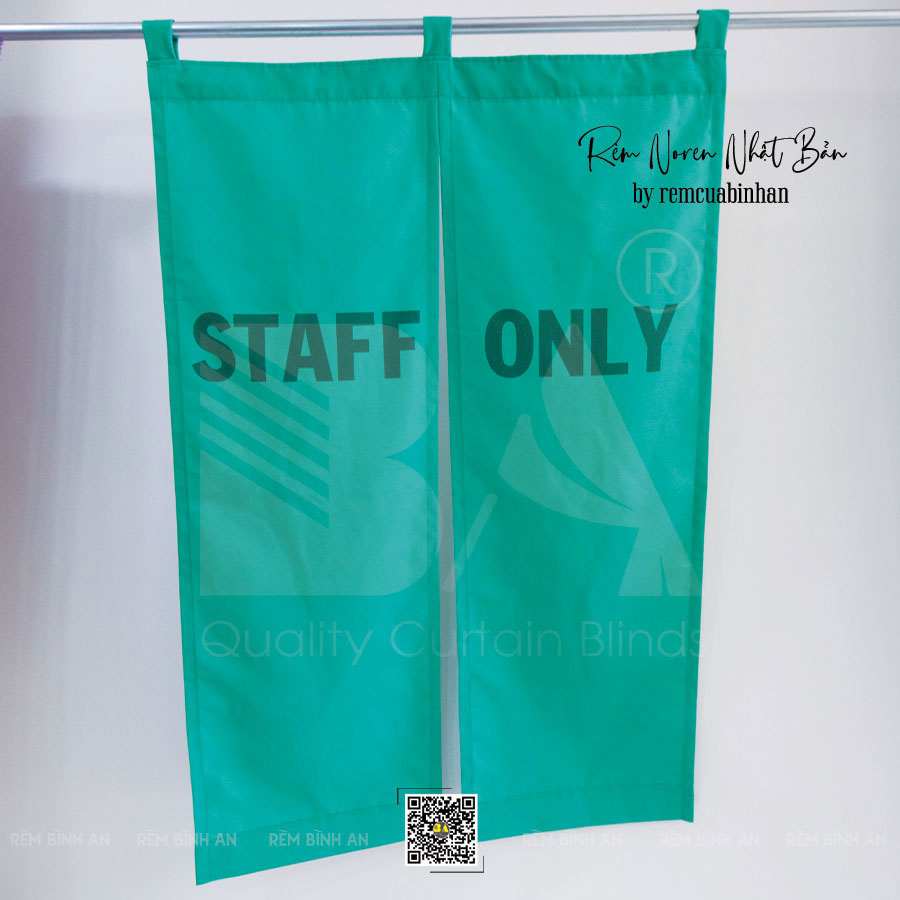 Rèm Noren In Logo Che Quầy Ra Món - Giải Pháp Tinh Tế Cho Khu Vực Nhân Viên