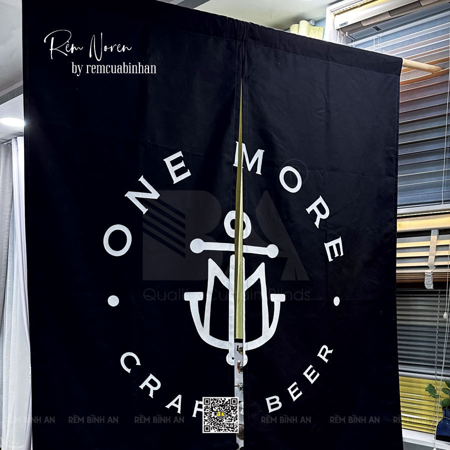 Rèm Noren In Logo Sáng Tạo Cho Nhà Hàng Và Bar Beer Bỉ