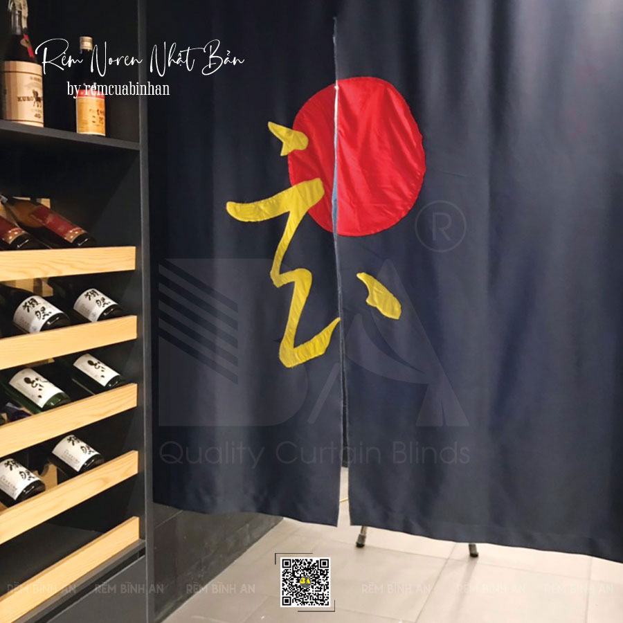 Rèm Noren Nhật Bản Thêu Logo Theo Yêu Cầu - Tạo Dấu Ấn Độc Đáo Cho Thương Hiệu