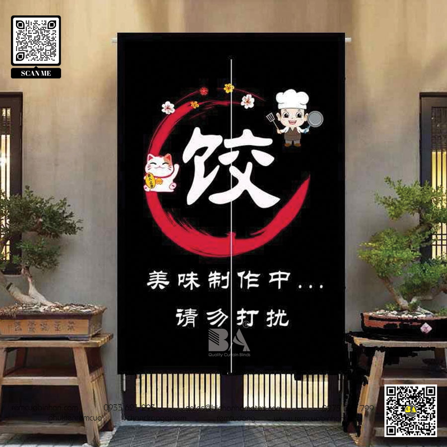 Rèm Noren Nhật Bản - Thiết kế độc đáo cho phong cách Japandi