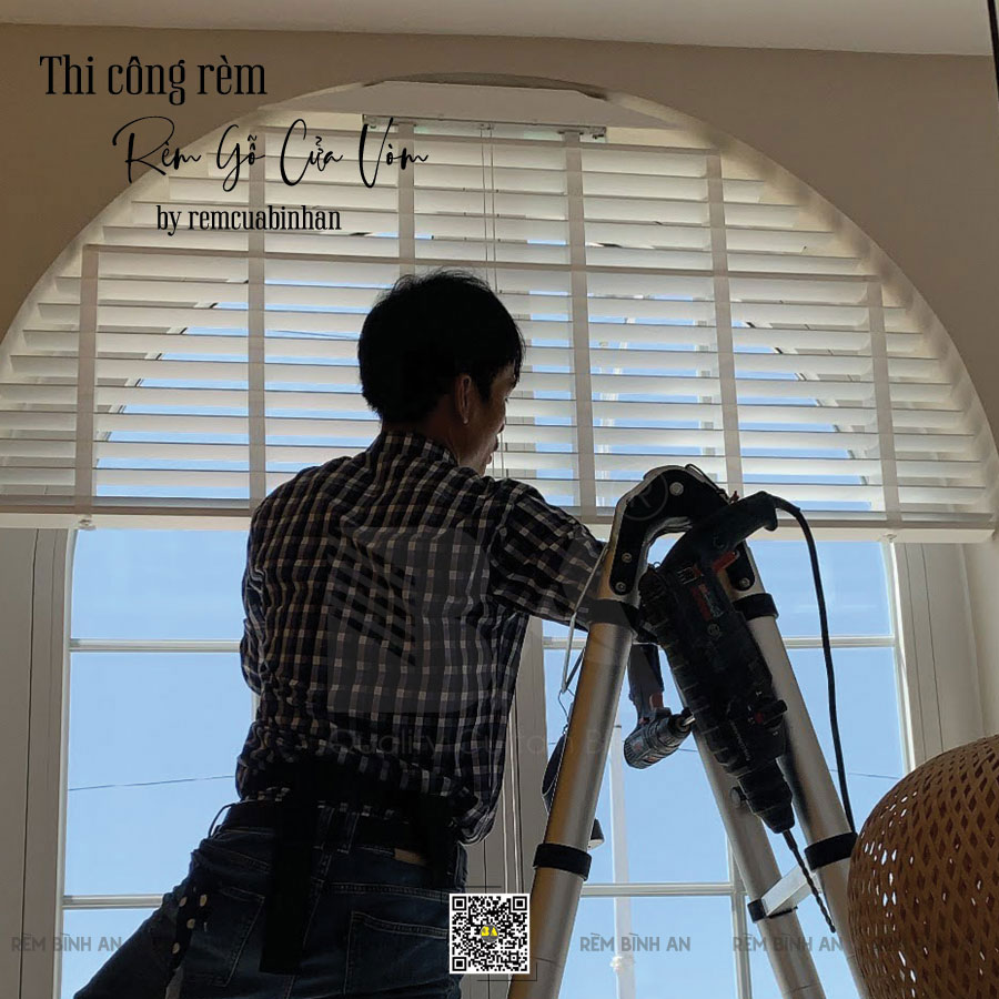 Rèm Sáo Gỗ Cửa Vòm Bình Thuận - Rèm Bình An