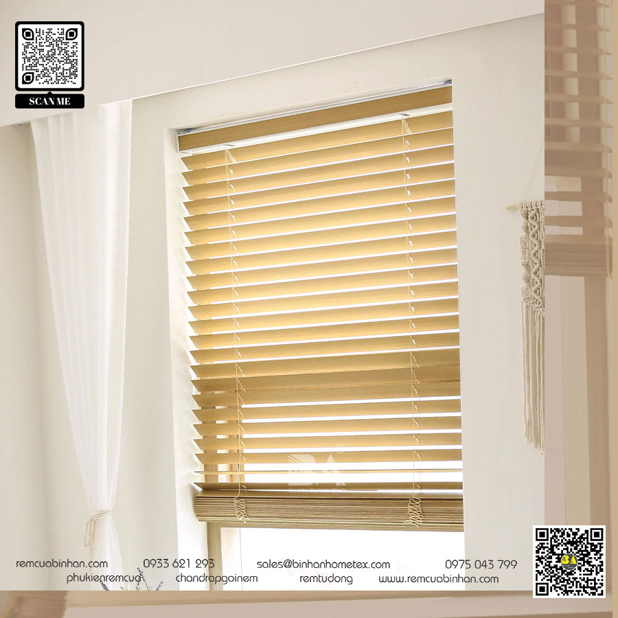 Rèm sáo gỗ - Giải pháp tuyệt vời cho không gian làm việc