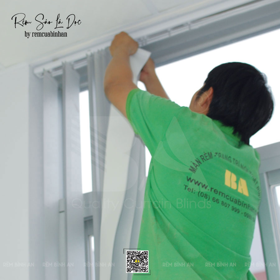 Rèm Sáo Lá Dọc Văn Phòng Viện Dầu Khí TP HCM