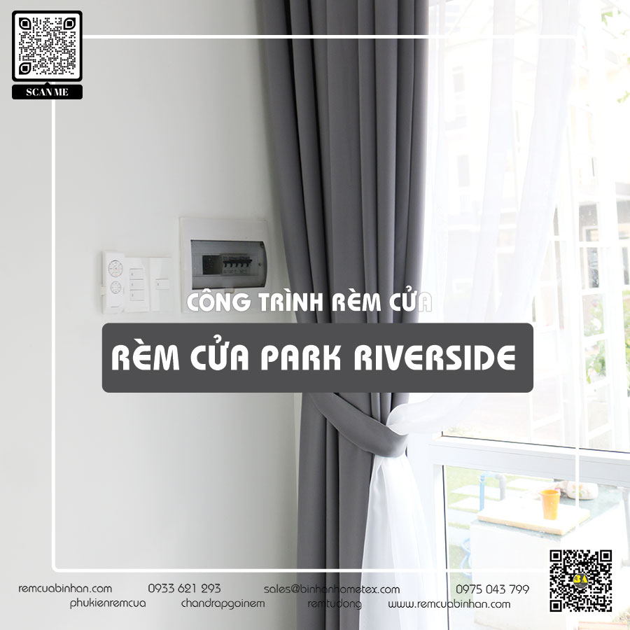 Rèm vải chống nắng hai lớp Màn cửa Park Riverside quận 9 TP Thủ Đức - Bảo vệ tối đa cho gia đình bạn