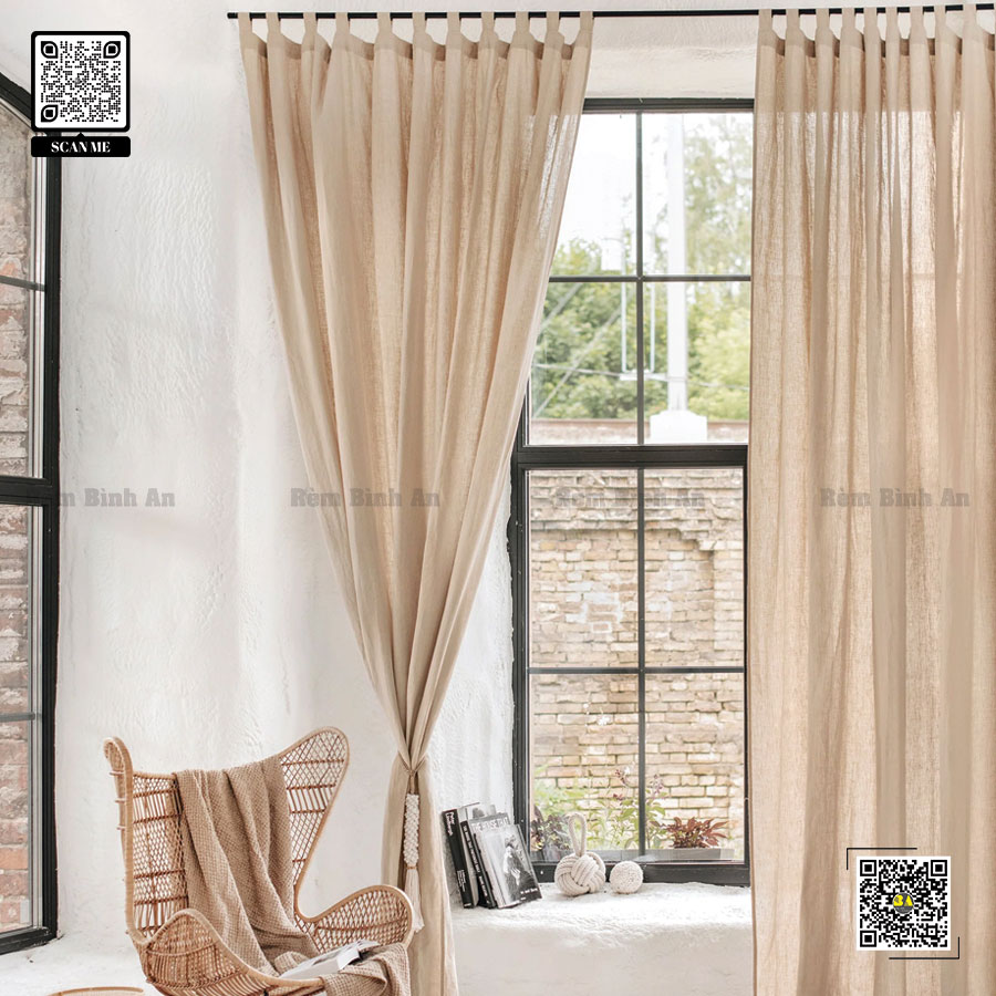 Rèm Vải Linen (Màn Cửa Vải Lanh) và Các Lưu Ý Quan Trọng Khi Đặt May Rèm Cửa Linen