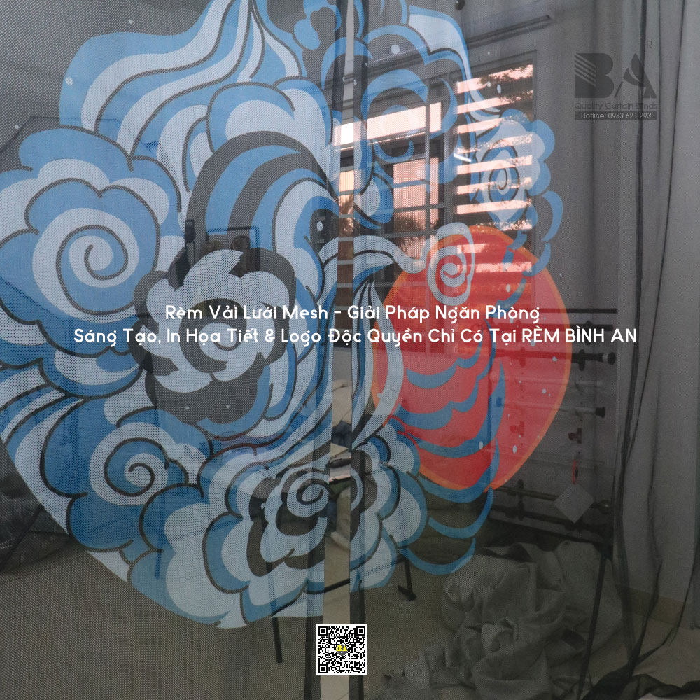 Rèm Vải Lưới Mesh – Giải Pháp Ngăn Phòng Sáng Tạo