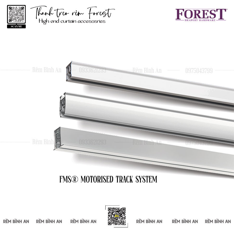 Thanh Ray Rèm FOREST FMS® Motorized System