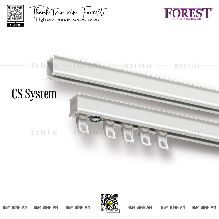 Thanh Ray Rèm Forest CRS® Corded System - Sự Lựa Chọn Hoàn Hảo Cho Bộ Rèm Cao Cấp