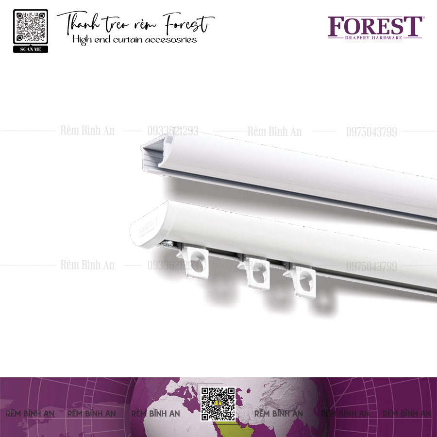 Thanh Ray Rèm FOREST DS – Tinh Tế Cho Không Gian Cao Cấp