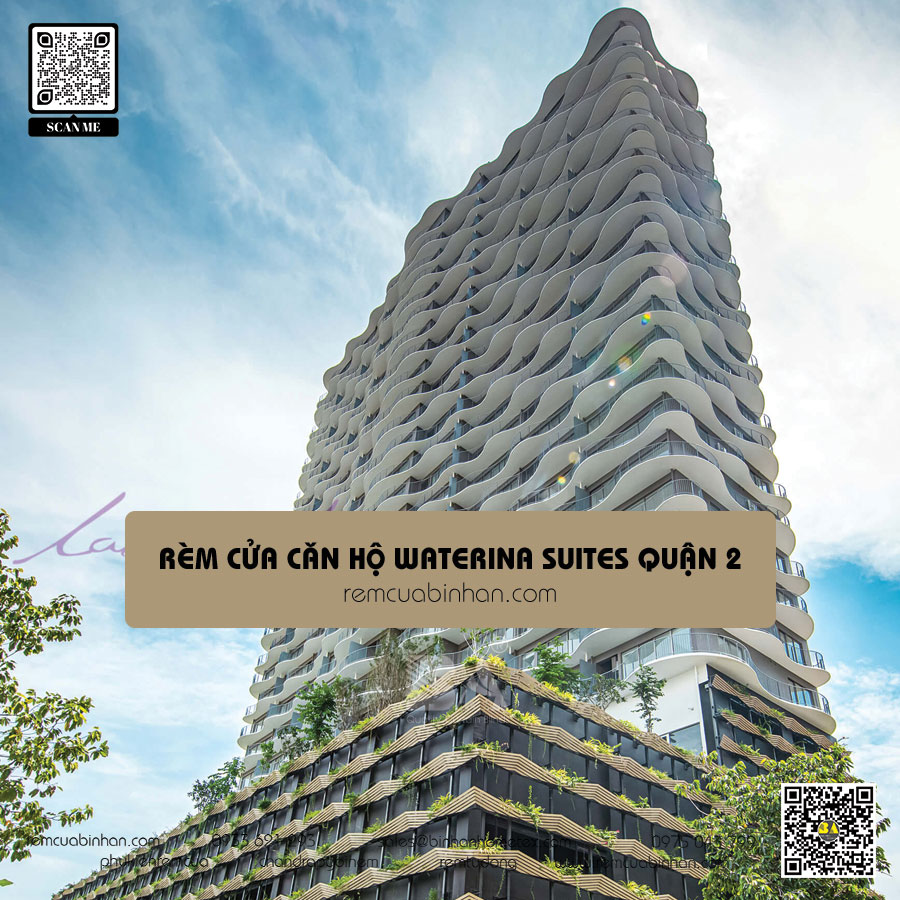 Thiết kế và lắp đặt rèm cửa cho căn hộ Waterina Suites
