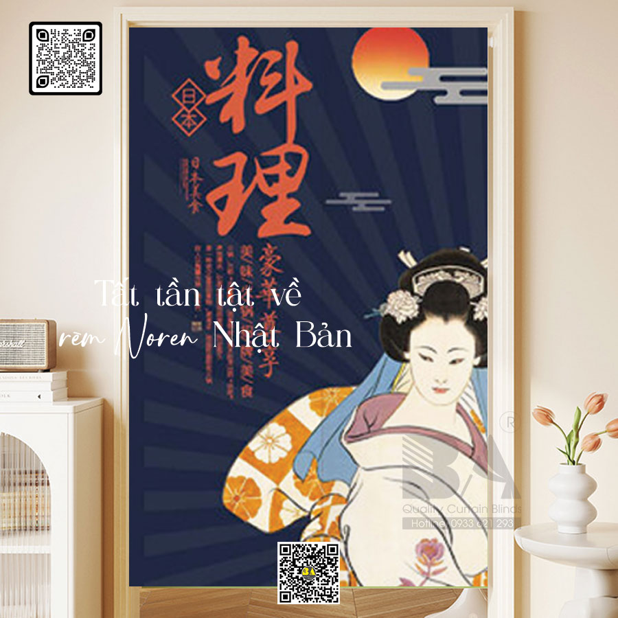 Tất tần tật về rèm Noren Nhật Bản