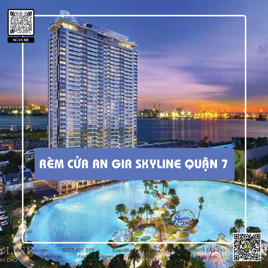 Rèm cửa chung cư An Gia Skyline Quận 7 - Bộ sưu tập đa dạng từ Rèm Bình An