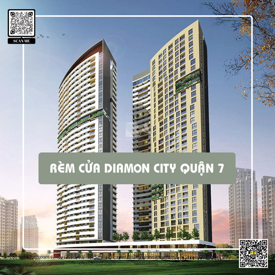 Tổng hợp mẫu rèm cửa Diamond City quận 7 - Rèm Bình An